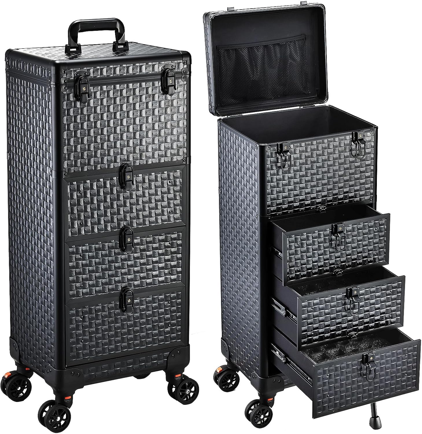 Spa & Wellness Earth City Москва - Rolling Salon Cart with 3 Drawers,