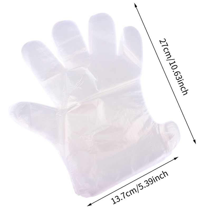 Foot Mask Peeling - 100Pcs Disposable PE Empty Gloves Foot