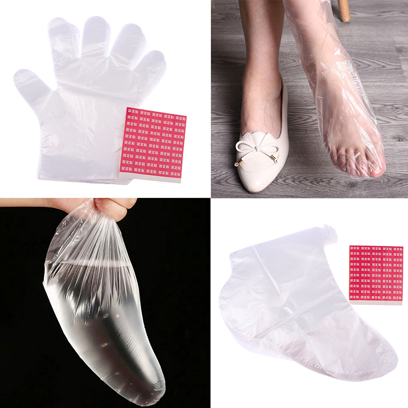 100Pcs Disposable PE Empty Glo - огляд і ціна Foot Mask Peeling