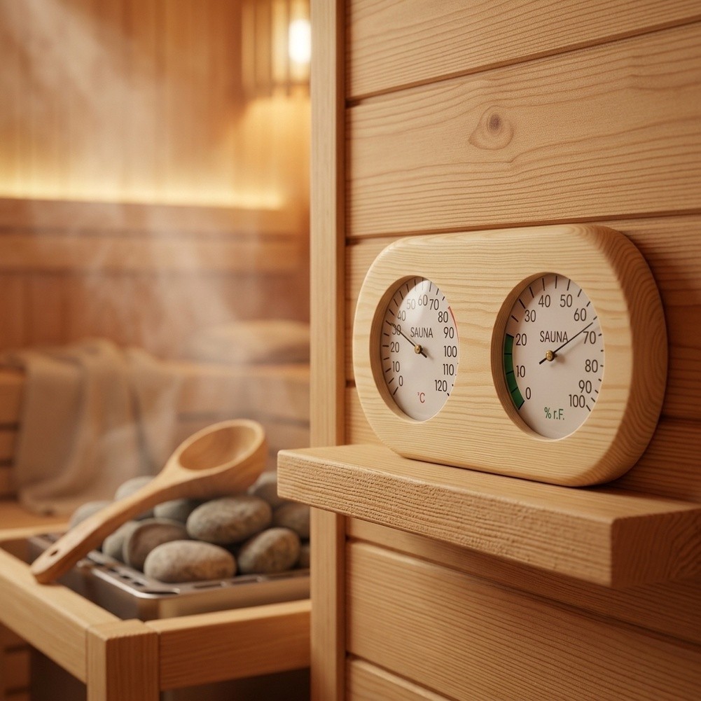 Dual Temperature Humidity Gaug - огляд і ціна Spa Wellness Center