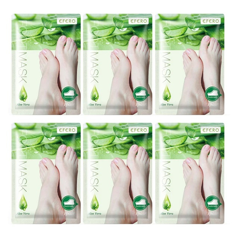 6packs Exfoliating Foot Mask F - огляд і ціна Foot Mask Peeling